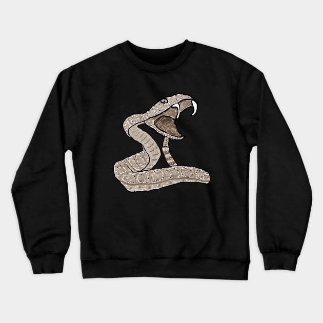 Rattlesnake Crewneck Sweatshirt by Mark Ewbie